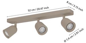 Eglo 902345 - Bodové svietidlo CAMALDOLI 3xGU10/10W/230V béžové