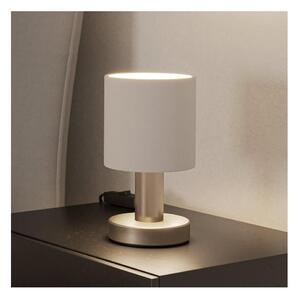 Eglo 31841 - Stolová lampa MONTETTO 1xE14/40W/230V biela/matný chróm