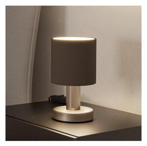 Eglo 31842 - Stolná lampa MONTETTO 1xE14/40W/230V hnedá/matný chróm