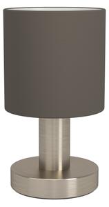 Eglo 31842 - Stolná lampa MONTETTO 1xE14/40W/230V hnedá/matný chróm