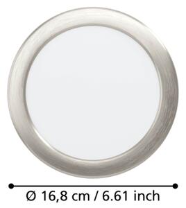 Eglo 901406 - LED podhľadové svietidlo FUEVA LED/10,5W/230V, priemer 16,8 cm, chróm