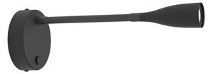 Eglo 901818 - LED flexibilná nástenná lampa OLIVANDINO LED/3,8W/230V čierna
