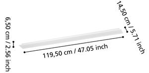 Eglo 901517-LED RGBW prisadený stropný panel MORADILLO-Z LED/28W/230V 120x15 cm biela