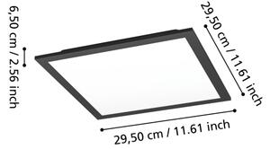 Eglo 901505-LED RGBW stmievateľné stropné svietidlo MORADILLO-Z LED/14W/230V 30x30cm čierne