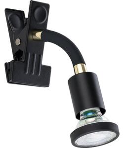 Eglo 300914 - LED lampa s klipom PARRINI 1xGU10/4,5W/230V čierna