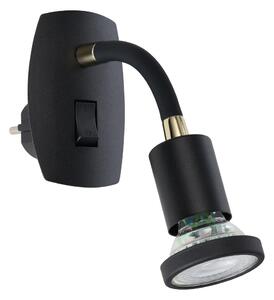 Eglo 300912 - LED svietidlo do zásuvky PARRINI 1xGU10/4,5W/230V čierna