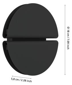 Eglo 902118 - LED vonkajšie nástenné svietidlo PIANOSA LED/4,5W/230V IP44 čierne