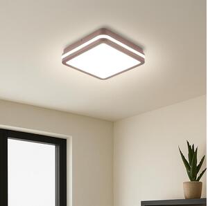 Brilagi -LED Vonkajšie stropné svietidlo BENE LED/18W/230V 21,5x21,5 cm hnedá IP54