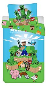 Posteľná obliečka Minecraft 140x200/70x90 cm