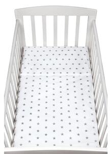 2-dielne posteľné obliečky New Baby 90/120 cm sivé hviezdičky
