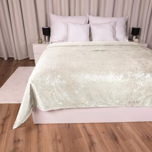 Biante Zamatový prehoz na posteľ Isabela IBL-001 Gold Design krémový 140x200 cm