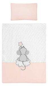 5-dielne posteľné obliečky Belisima Cute Mouse 100/135 ružové