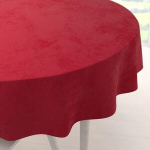 Biante Zamatový okrúhly obrus Velvet Premium SVP-038 Sýto červený Ø 120 cm