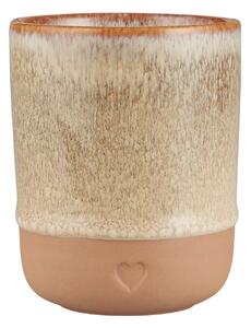 Kameninový hrnček Heart Natural Matt 190 ml