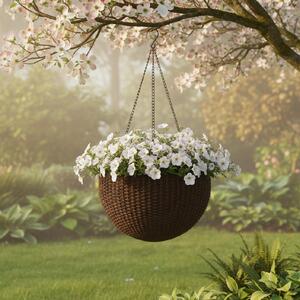 Kvetináč Hanging GLOBE | hnedá