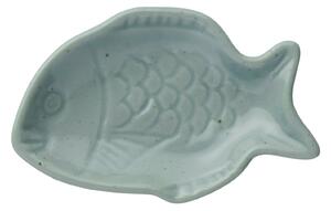 Kameninový tanierik Fish modrá