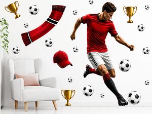Nalepte.cz Futbalista Manchestru United úpravy na prianie športové nálepky na stenu arch 46 x 75 cm