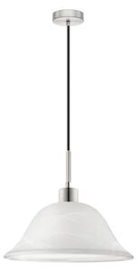 LED Luster na lanku 1xE27/60W/230V biela