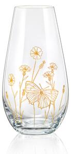 Crystalex sklenená váza WildFlowers 24,5 cm