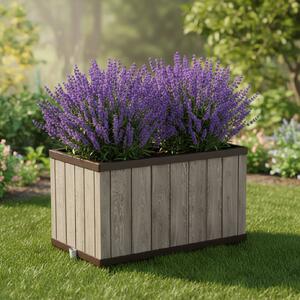 Záhradný kvetináč DECO BLOCK PLANTER | jaseň