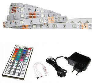 ECOLIGHT LED pásik RGB - 2,5m - 30LED/m - 7,2W/m - IP20 - SADA - IR44