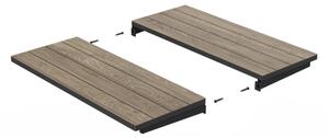 Rozkladací záhradný stôl DEPORTO | 200-280cm ashwood / graphite