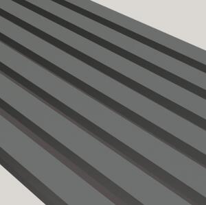 Lamely 3D Stenová lamela 3D - Lamela Diamantová sivá + MDF doska Čierna