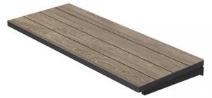 Rozkladací záhradný stôl DEPORTO | 200-280cm ashwood / graphite