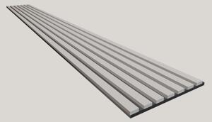 Lamely 3D Stenová lamela - Lamela Perleťová sivá + MDF doska Čierna