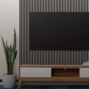 Lamely 3D Stenová lamela 3D - Lamela Čierna + MDF doska Kašmír