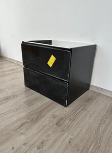 Skrinka pod umývadlo DELAY čierna 60 cm | zmontovaná