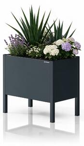 Malý antracitový kovový obal na kvetináč: DAISY 400 x 350 x 250 mm