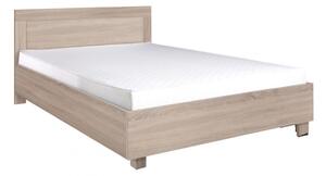Manželská posteľ s matracom a roštom 160x200 TAKA - dub sonoma