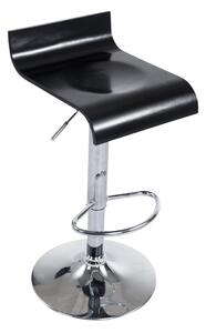 Barová stolička Wood - Čierna