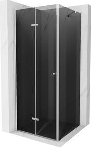 Mexen Lima, sprchovací kút 90 (dvere) x 90 (stena) cm, 6mm šedé sklo, chrómový profil, 856-090-090-01-40