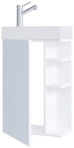 SKRINKA S UMÝVADLOM, biela, biela, 40 cm MID.YOU - Kúpeľňové skrinky, Online Only