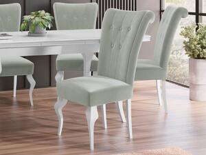 Mirjan24 Jedálenská stolička ST63, Dostupné poťahy: Magic Velvet 2240, Farby: biela 5903211381409