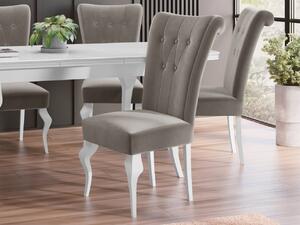 Mirjan24 Jedálenská stolička ST63, Dostupné poťahy: Magic Velvet 2209, Farby: biela 5903211381355