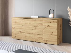 Mirjan24 Komoda Sawoti 150, Farby: dub artisan, Osvetlenie: bez osvetlenia 5903211380587