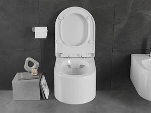 Mexen SOFIA závesná wc misa so sedátkom s pomalým zatváraním, 56 x 37 cm, biela, 30798000