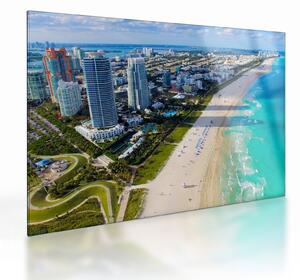 Sklenený obraz - Miami, Florida (70x50 cm)