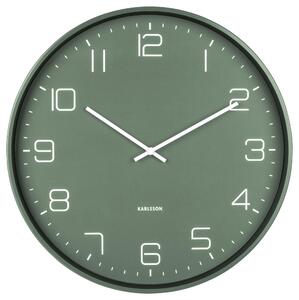 NÁSTENNÉ HODINY zelená 40/40/4,5 cm Karlsson - Hodiny, Online Only