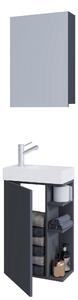 HOSŤOVSKÁ KÚPEĽŇA, antracitová, 40 cm MID.YOU - Kúpeľňové skrinky, Online Only