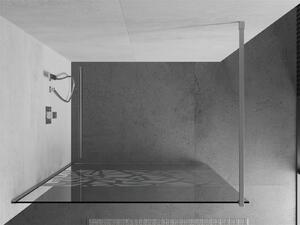 Mexen Kioto sprchová zástena 70x200 cm 8 mm, chróm, biely vzor, 800-070-101-01-85