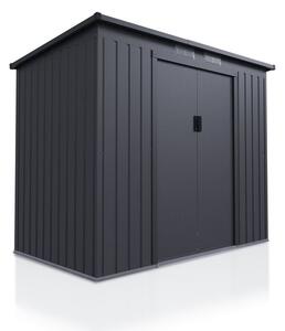 Kovový záhradný domček s posuvnými dverami 218 x 132 x 174 c
