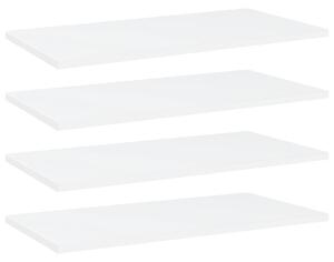 Prídavné police 4 ks, biele 60x30x1,5 cm, drevotrieska