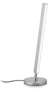 Stolná LED lampa Kosma, matný nikel, ovládanie gestami, Hliník / sivá / zinok, Obývacia izba / jedáleň, Mosadz, Moderný