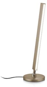 Stolná LED lampa Kosma, bronzový efekt, ovládanie gestami, Hnedá / staromosadz, Obývacia izba / jedáleň, Mosadz, Moderný
