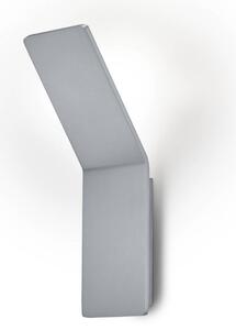 Nástenné svietidlo Ava LED, matný nikel, hliník, 1 svetlo, Hliník / sivá / zinok, Obývacia izba / jedáleň, Hliník, Moderný, Nástenné svietidlo