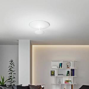 Stropné LED svetlo Conrad, biele, Ø 50 cm, kov, stmievateľné, Biela / opálová, Obývacia izba / jedáleň, kov, Moderný, Závesné svietidlo